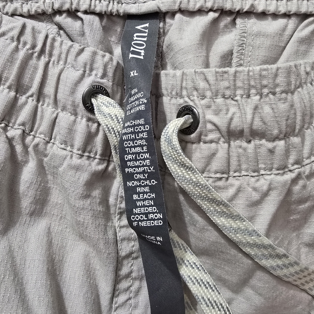 Vuori Vintage Ripstop Pants Coconut Light Khaki DuraTerra | Size Xlarge - Picture 3 of 7